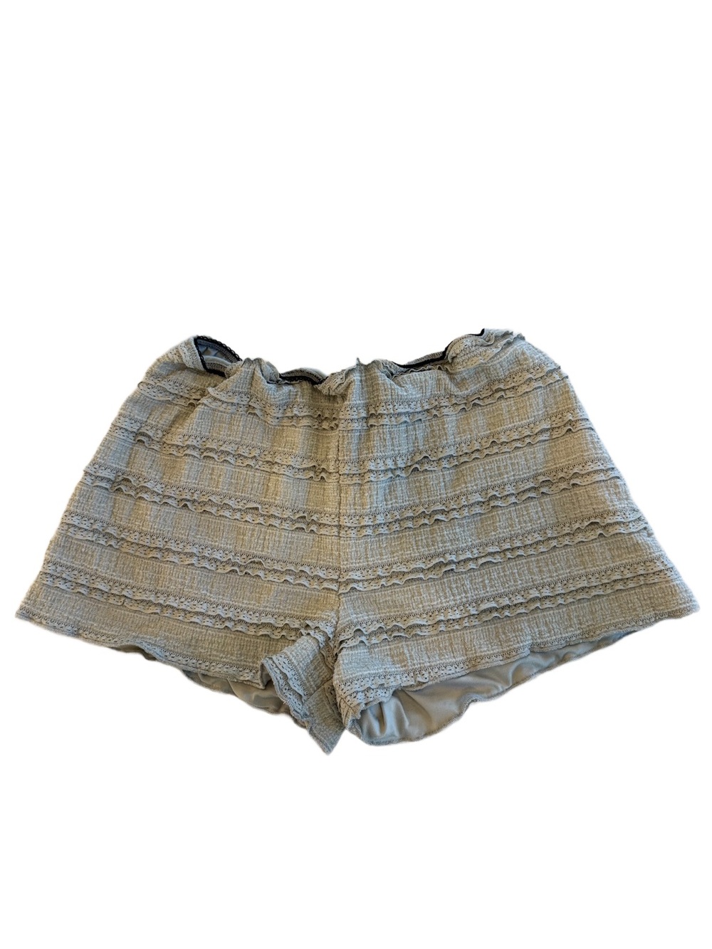 Light green lace shorts